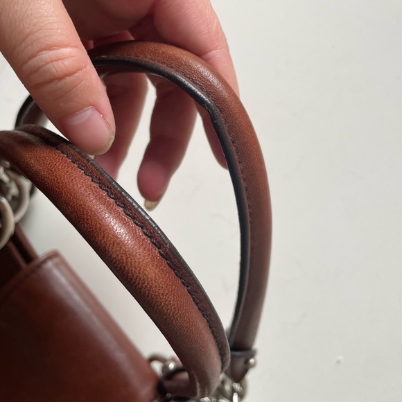 SOLD Deep Chocolate Brown Leather Salvatore Ferragamo Marisa - Picture 5 of 14